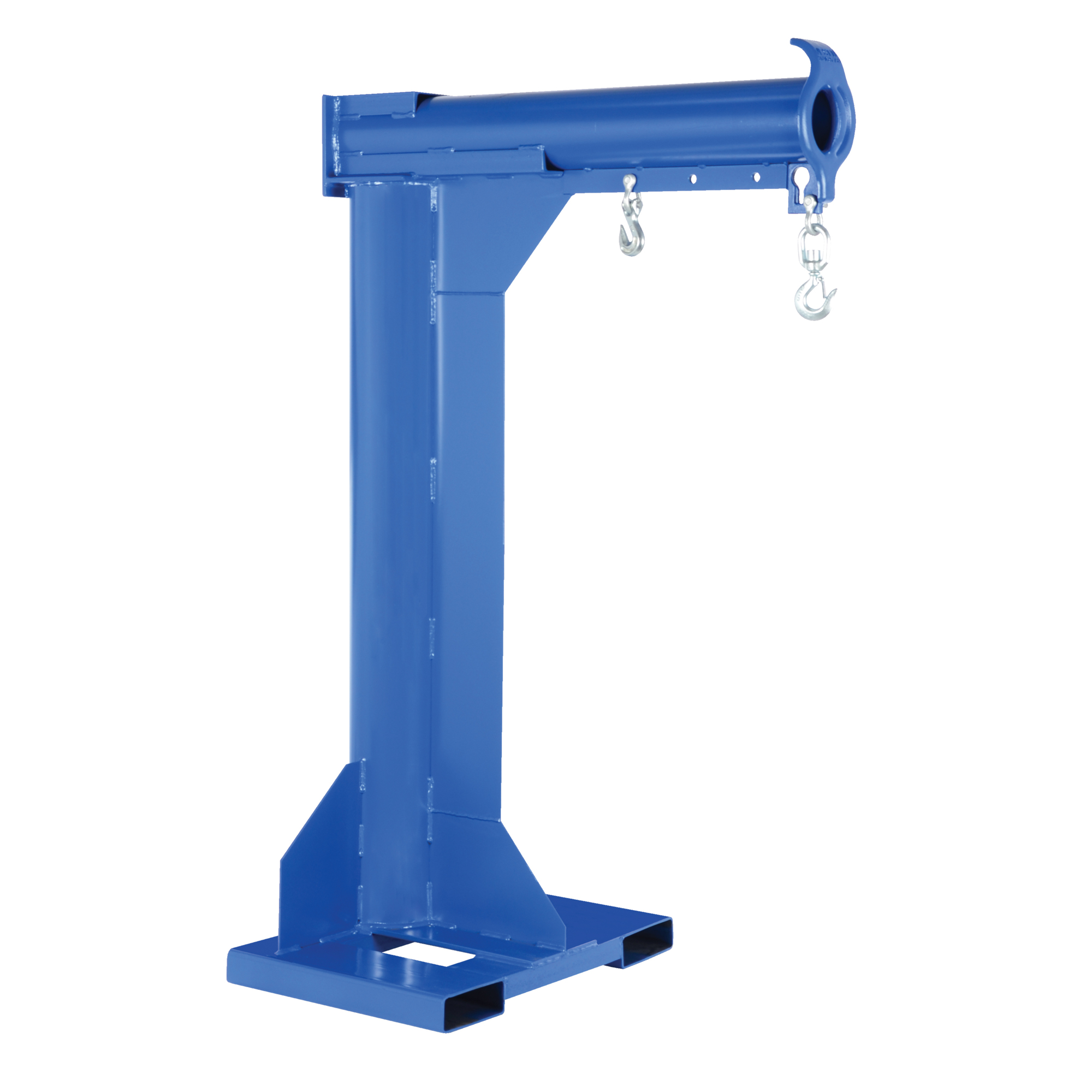Vestil Steel High Rise Non Telescoping Boom 36 In. Fork Pocket Center 4,000 Lb. Capacity Blue